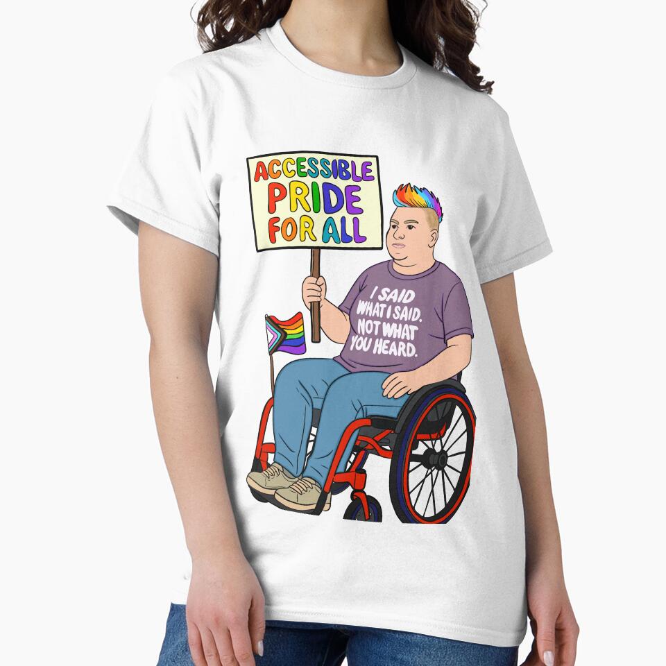 Accessible LGBTQIA+ Pride for All Art by ChronicallyEmpowered T-Shirts, Hoodie, Sweatshirt | BlankRebels.com (Image 2)