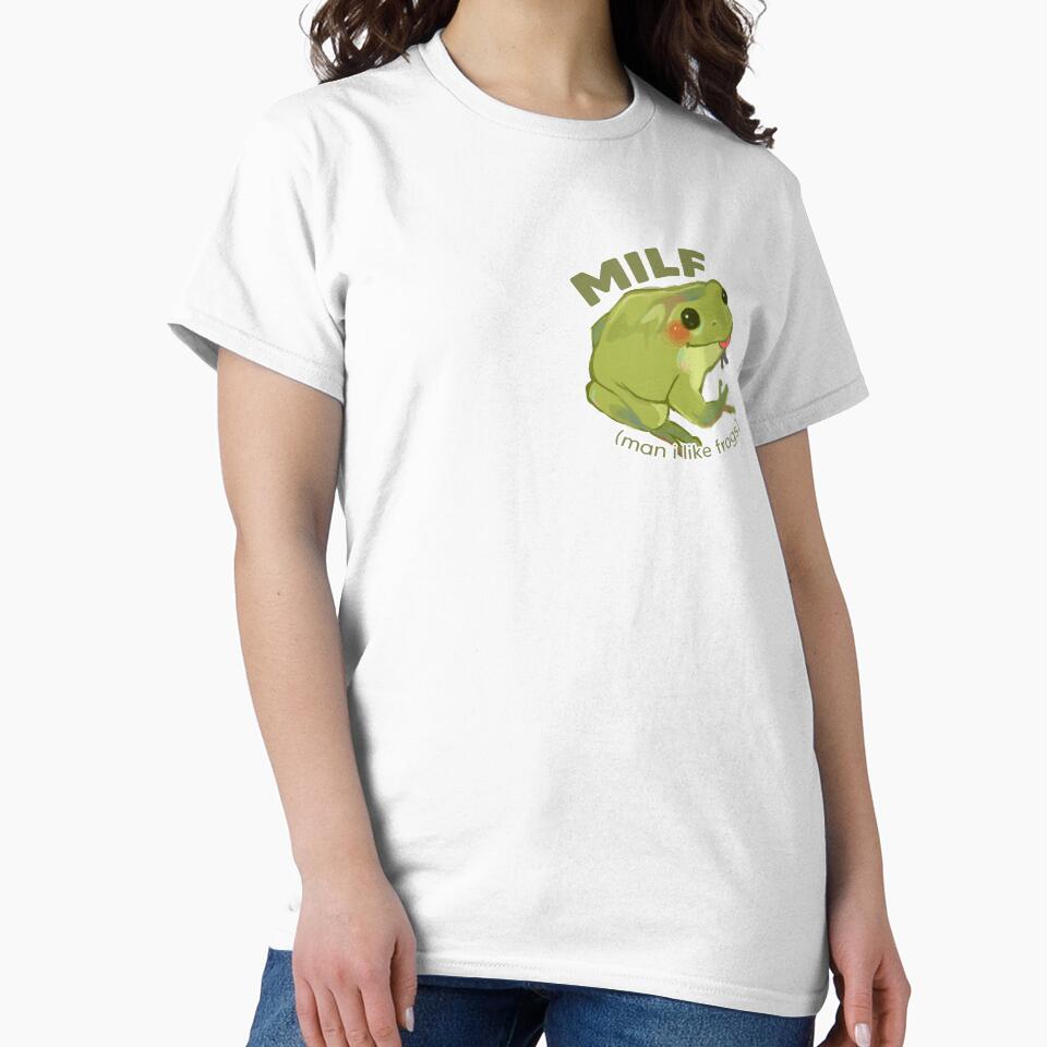 Man I Like Frogs Sticker by kworin T-Shirts, Hoodie, Sweatshirt | BlankRebels.com (Image 2)