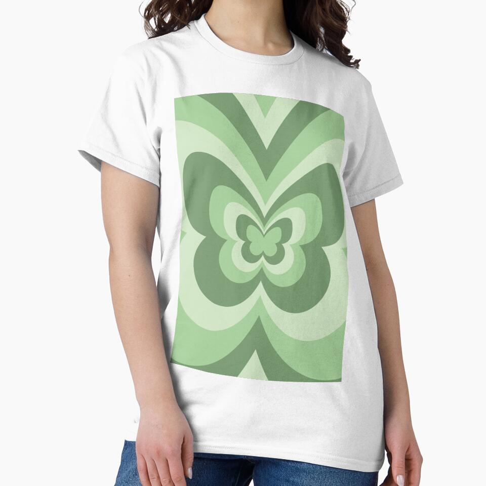 Green Butterfly Aesthetic by LinDraws T-Shirts, Hoodie, Sweatshirt | BlankRebels.com (Image 2)