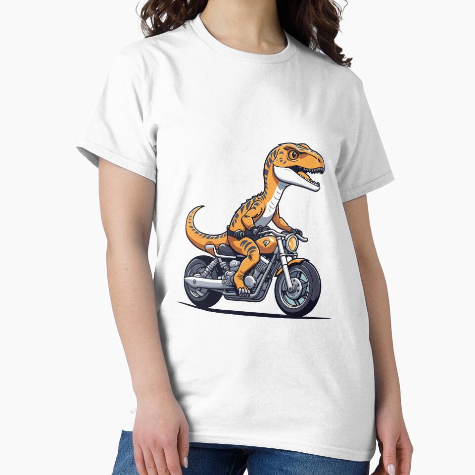 Biker dinosaur by Atlantico54 T-Shirts, Hoodie, Sweatshirt | BlankRebels.com (Image 2)