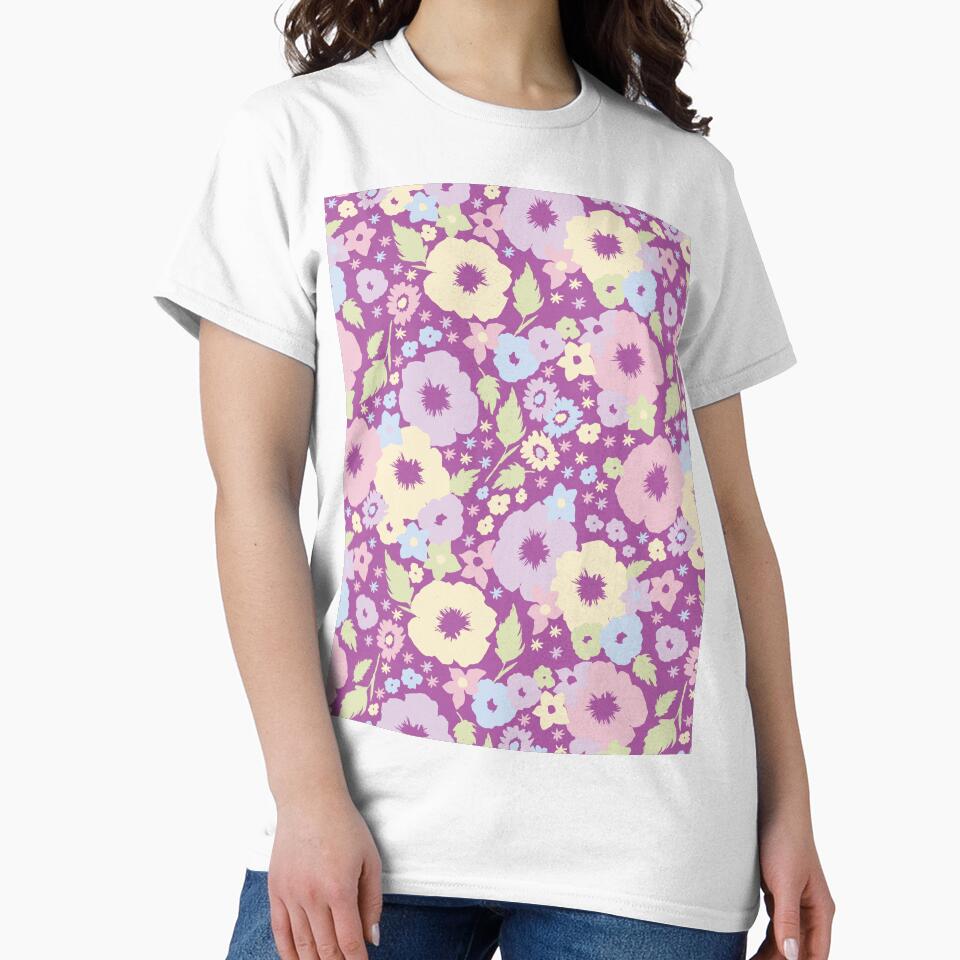 PURPLE BOHO MODERN FLOWERS by blomastudios T-Shirts, Hoodie, Sweatshirt | BlankRebels.com (Image 2)