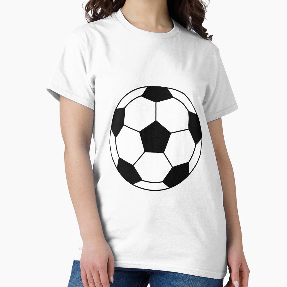 Soccer Ball Icon simple black style Classic Black and White Sports Symbol for Design by AtonuHaque