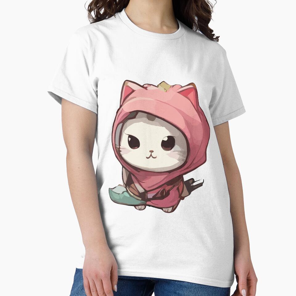cute kawaii ninja cat with japanies style by DunuStore T-Shirts, Hoodie, Sweatshirt | BlankRebels.com (Image 2)