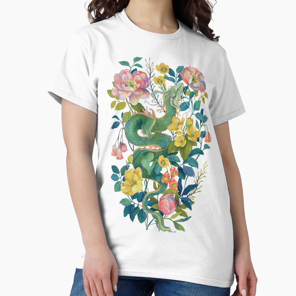 Floral Dragon by claramcallister