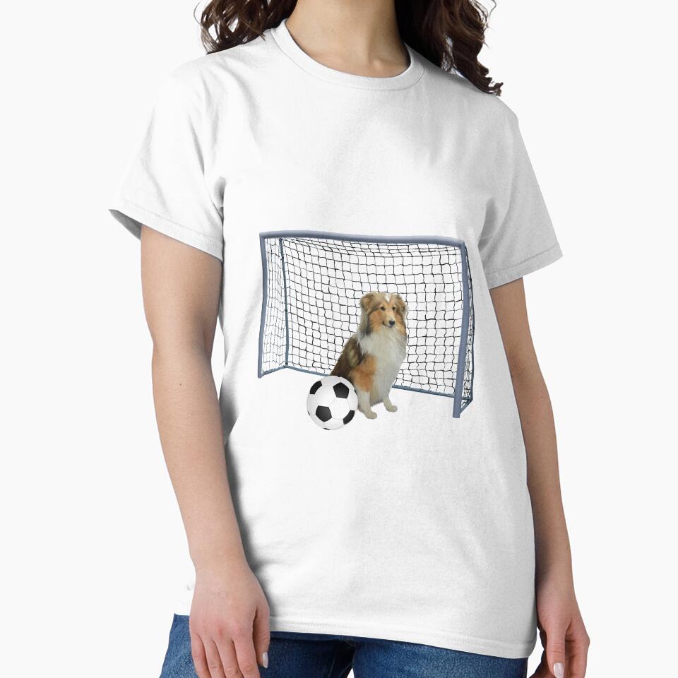 Collie Dog - Football soccer goal by Move-Art