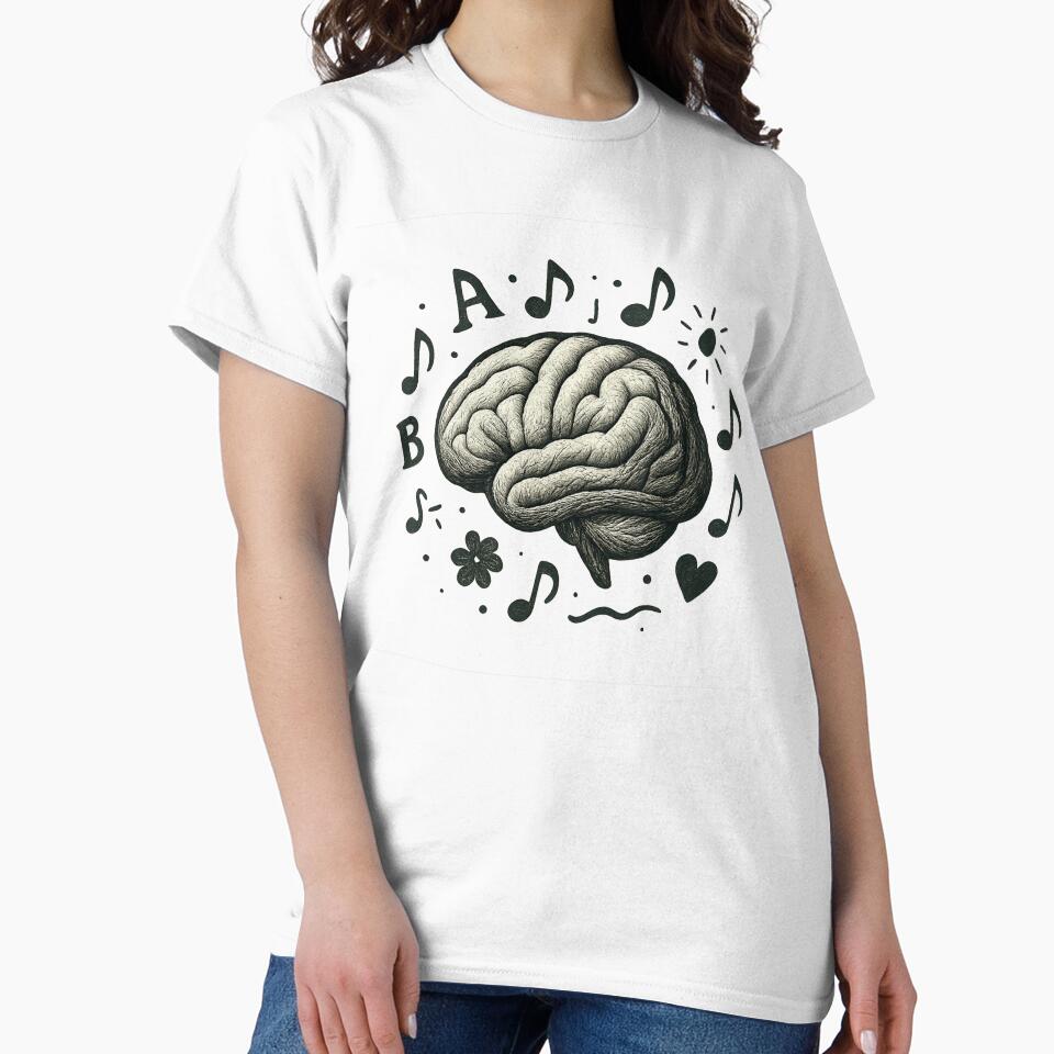 Minimalist Brain Boxy T-Shirt, Hoodie & Clothing - Goth Design by Minato_Monarch Sweatshirt | BlankRebels.com (Image 2)