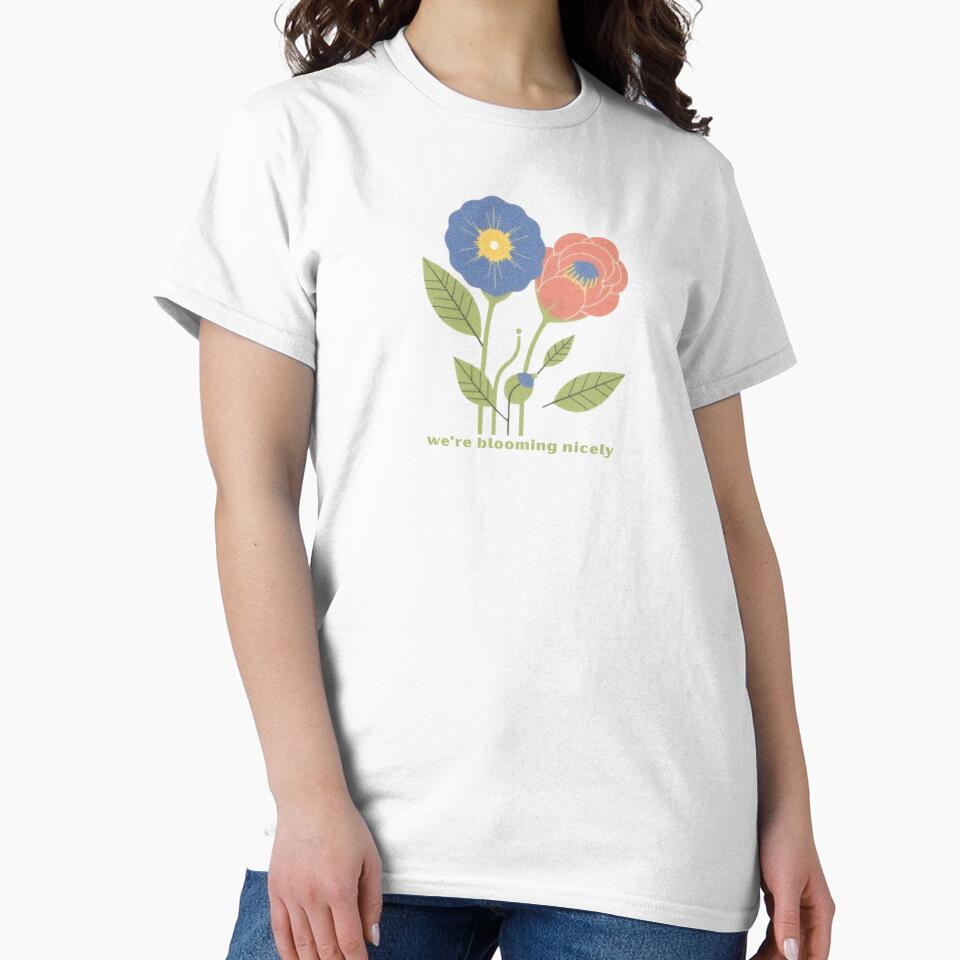 We’re Blooming Nicely - Cute Pun | TeeHee Puns Funny Design by TeeHee Puns