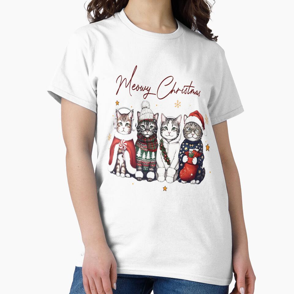 Meowy Christmas by Casenriddle T-Shirts, Hoodie, Sweatshirt | BlankRebels.com (Image 2)