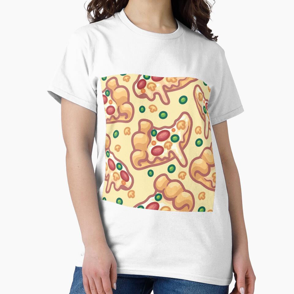 Cheesy Pizza Pattern Graphic by Legendary  Status T-Shirts, Hoodie, Sweatshirt | BlankRebels.com (Image 2)