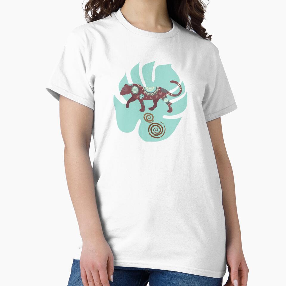 Boho Panther Leaf by HappyLifeCreate T-Shirts, Hoodie, Sweatshirt | BlankRebels.com (Image 2)