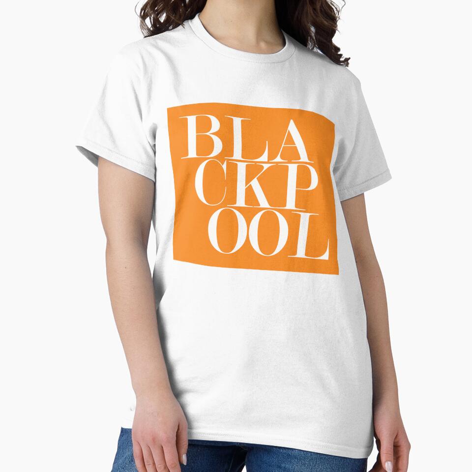 Blackpool UK Town Typography Minimalist Patriotic Travel Souvenir by kakarikihill