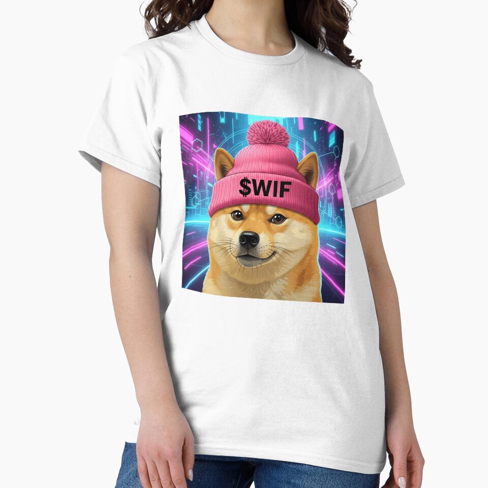 WIF Solana Crypto Dog with Hat Design by CryptoThreads4 You T-Shirts, Hoodie, Sweatshirt | BlankRebels.com (Image 2)