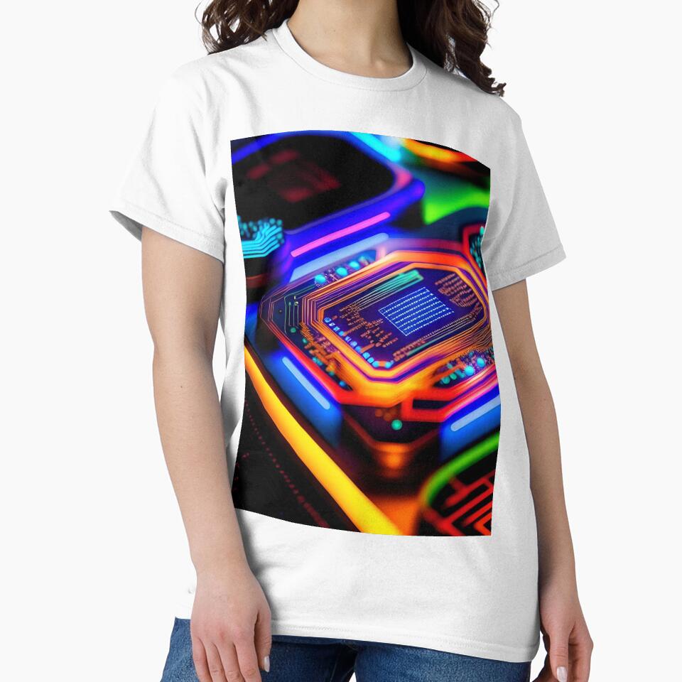 Digital Motherboard Colorful Abstract Art by Esterlane T-Shirts, Hoodie, Sweatshirt | BlankRebels.com (Image 2)