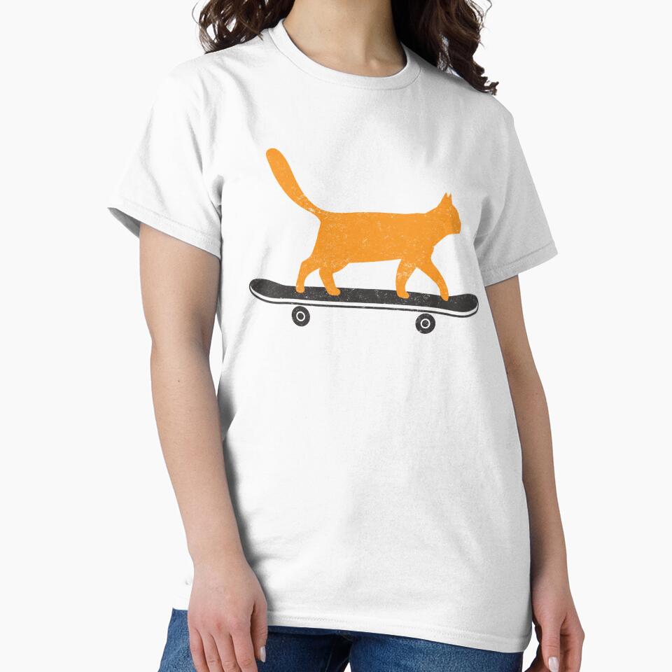 The Skateboard Cat by Blok45 T-Shirts, Hoodie, Sweatshirt | BlankRebels.com (Image 2)
