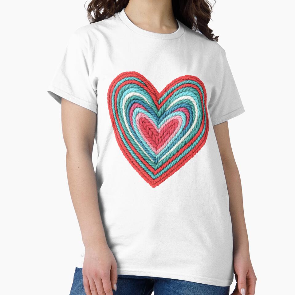 Valentine Heart Yarn by Milekhinromanro T-Shirts, Hoodie, Sweatshirt | BlankRebels.com (Image 2)