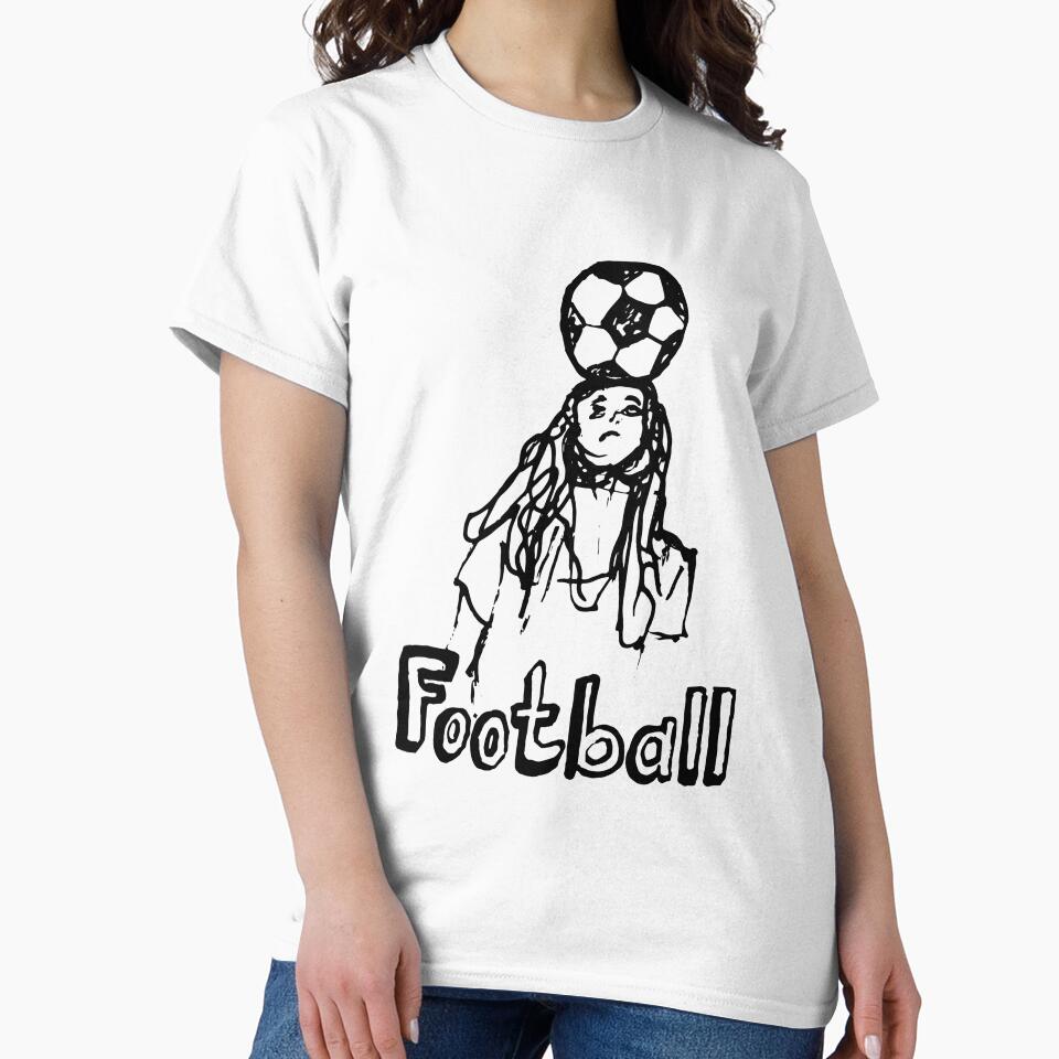 Hand-Drawn Football Blacke and White Sketch Art by E20STUDIO