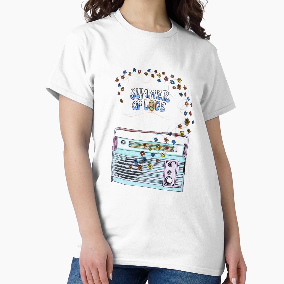 Summer Of Love Hippie Art Design by HighArtDesigns T-Shirts, Hoodie, Sweatshirt | BlankRebels.com (Image 2)