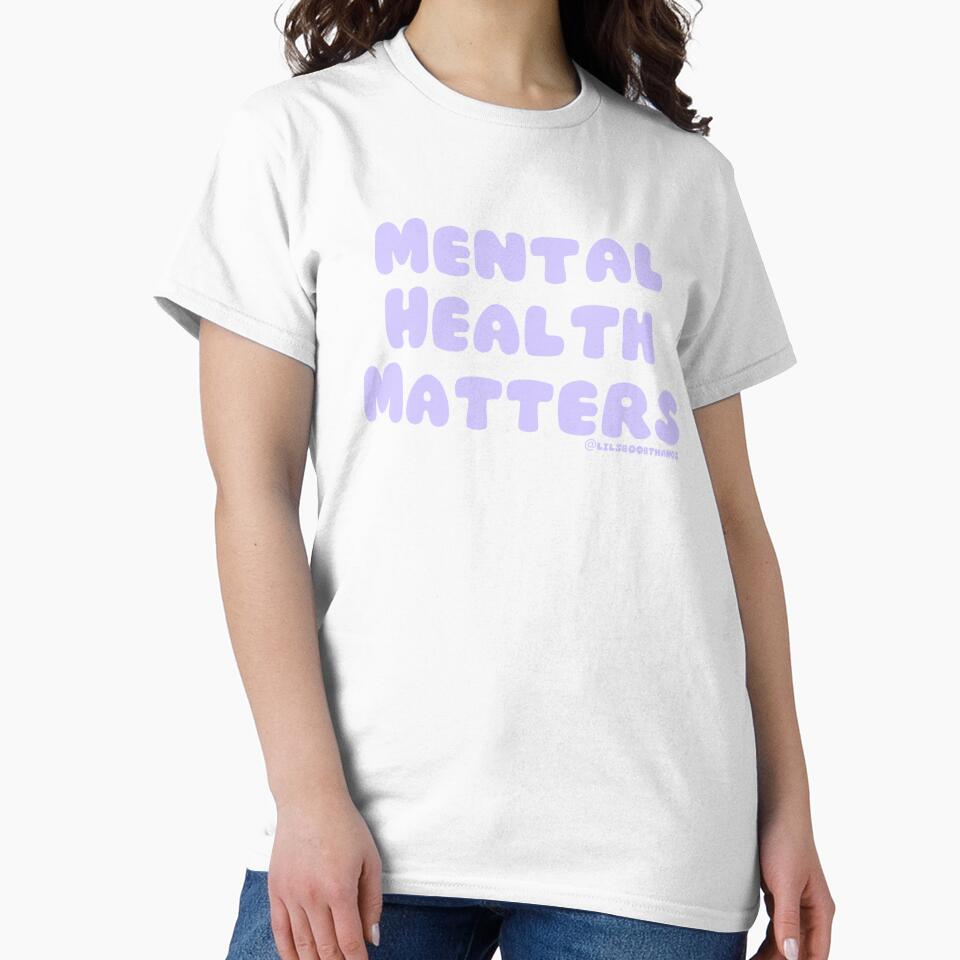 Mental Health Matters., v23c, light purple | @lilsboobthangs by lilsboobthangs T-Shirts, Hoodie, Sweatshirt (Image 2)