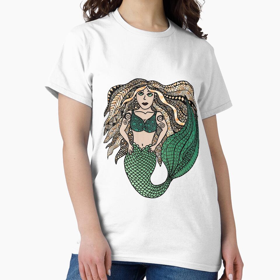Blond Mermaid doodle by SLEWDesigns