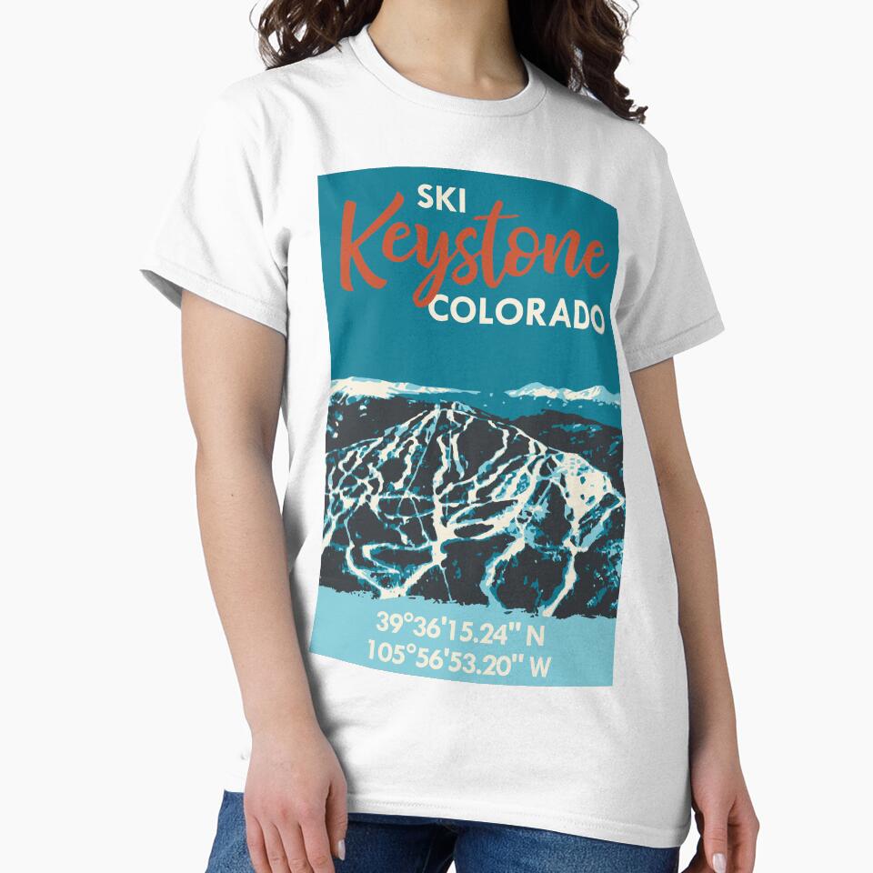 Keystone Mountain Vintage Ski Poster T-Shirts, Hoodie, Sweatshirt
