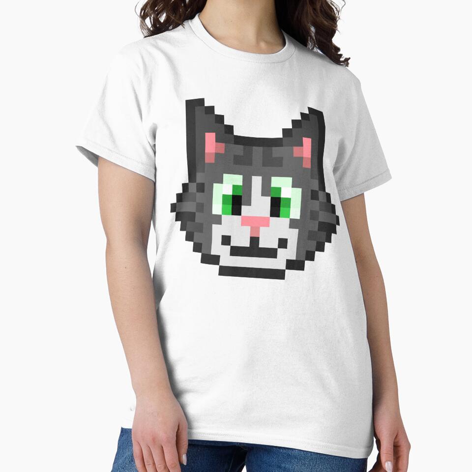 Cat Pixel Art by RexGrounds05 T-Shirts, Hoodie, Sweatshirt | BlankRebels.com (Image 2)
