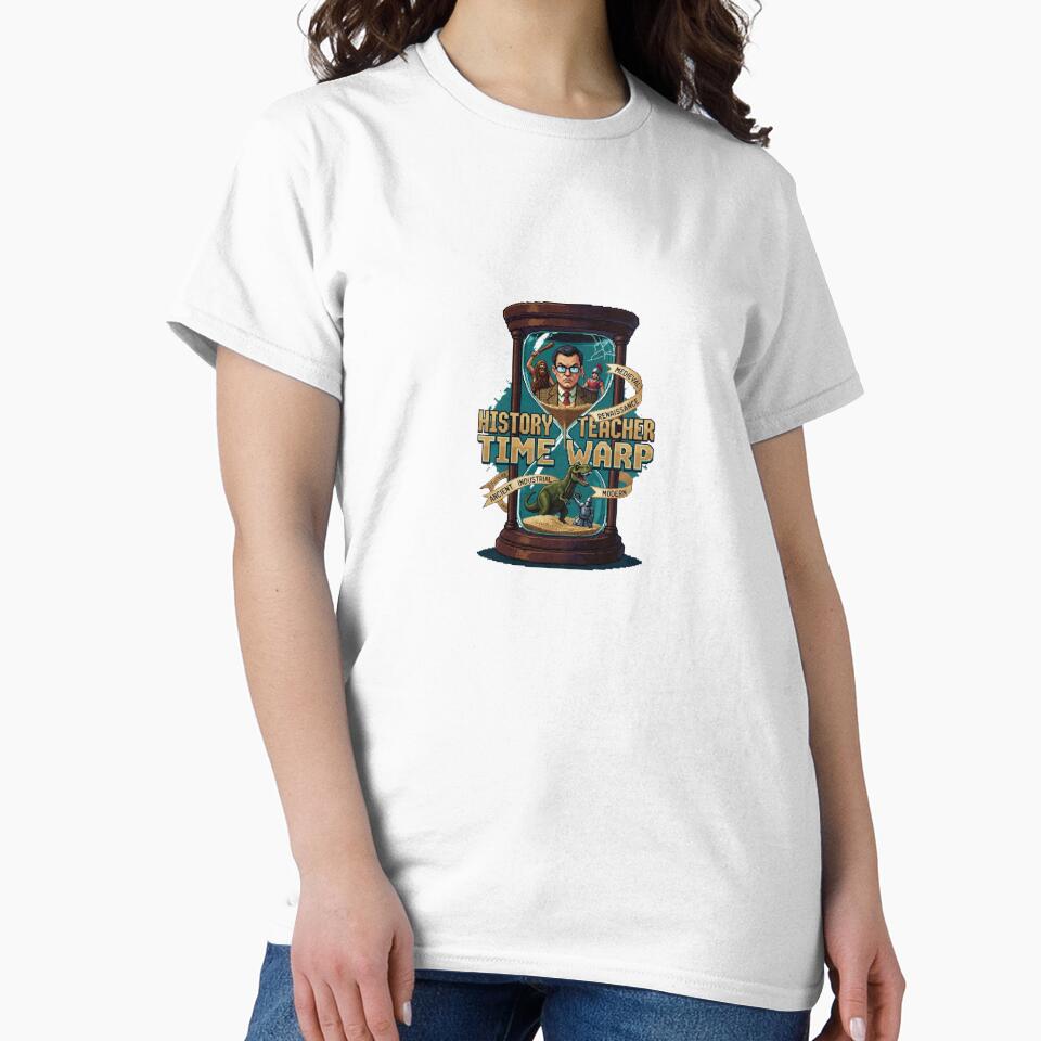 Y2K History Teacher Sticker - Time Warp Madness by OrikuStudio T-Shirts, Hoodie, Sweatshirt | BlankRebels.com (Image 2)