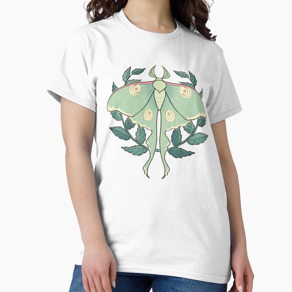 Luna Moth by Crow's Curio T-Shirts, Hoodie, Sweatshirt | BlankRebels.com (Image 2)