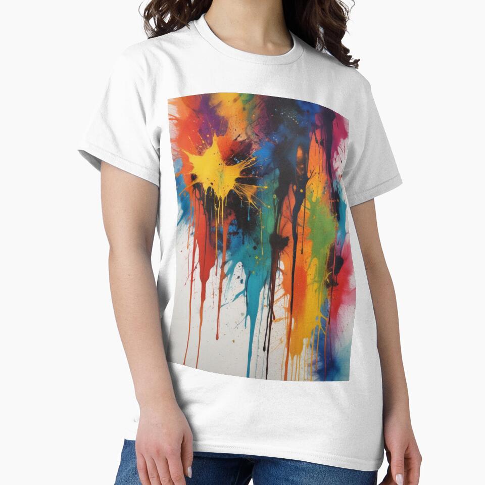 Artistic colorful splash spectrum artwork print design by Anshu3813 T-Shirts, Hoodie, Sweatshirt | BlankRebels.com (Image 2)