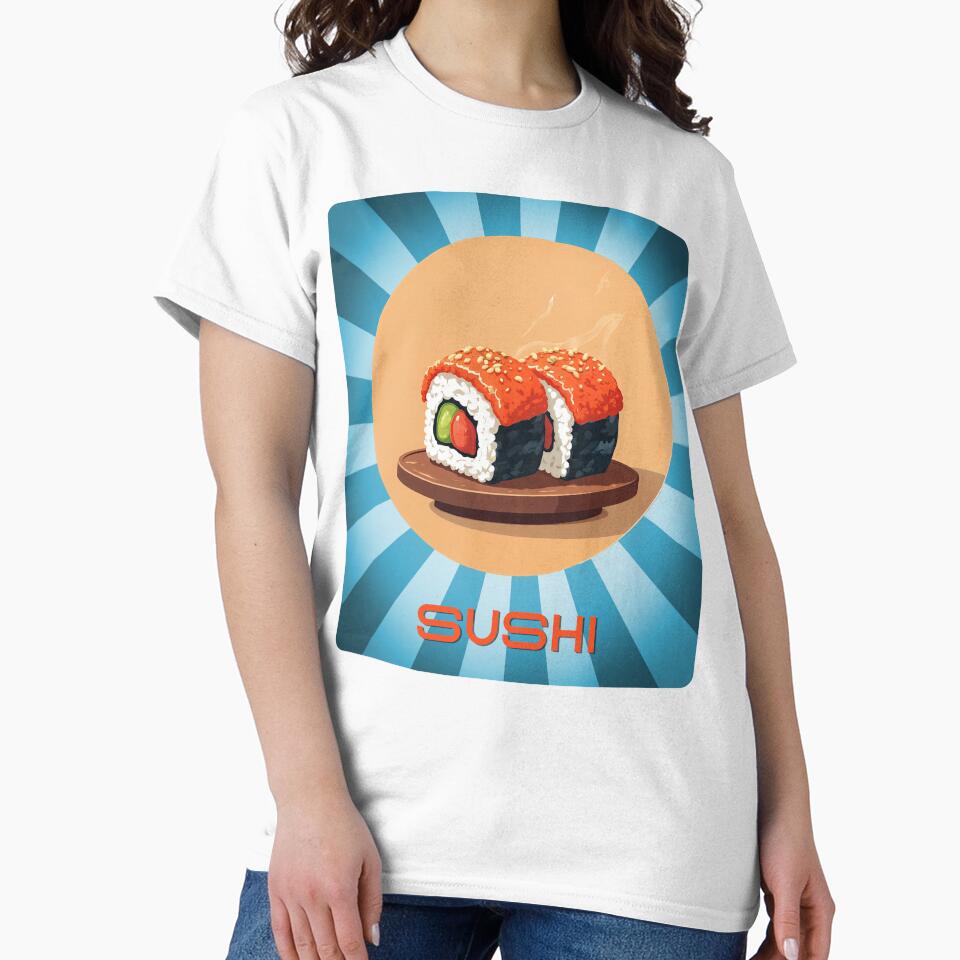 Sushi Sensation Burst by ForeverPrintsOK T-Shirts, Hoodie, Sweatshirt | BlankRebels.com (Image 2)