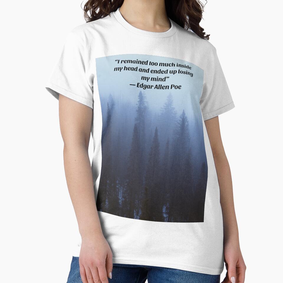Edgar Allen Poe Quotes - Dark Academia Gift Ideas by RebelliousRosee T-Shirts, Hoodie, Sweatshirt | BlankRebels.com (Image 2)