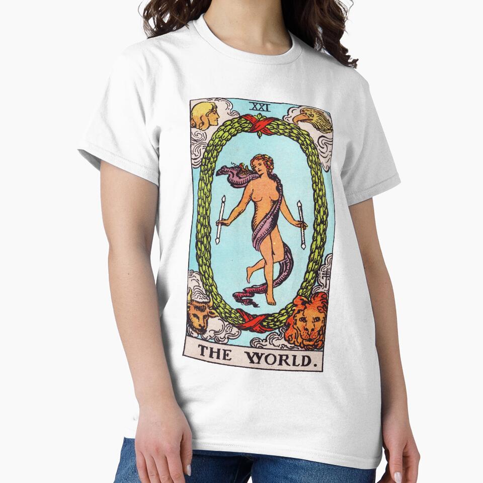 Tarot - The World Card by CarlsArt T-Shirts, Hoodie, Sweatshirt | BlankRebels.com (Image 2)