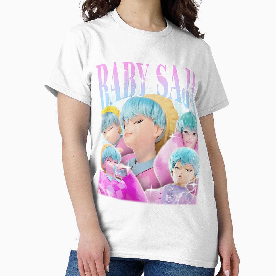 Baby Saja Retro 90S Vibe Art | Limited Edition by SylviaWilliam T-Shirts, Hoodie, Sweatshirt | BlankRebels.com (Image 2)