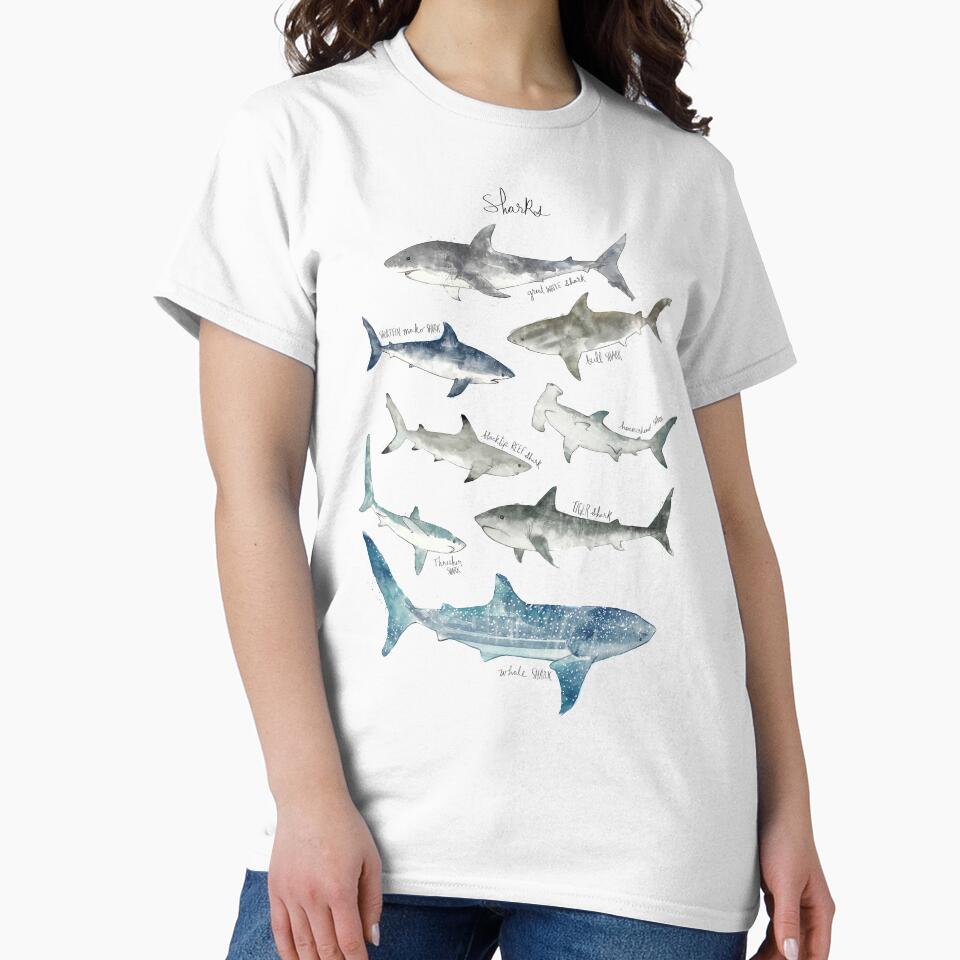 Sharks by Amy Hamilton T-Shirts, Hoodie, Sweatshirt | BlankRebels.com (Image 2)