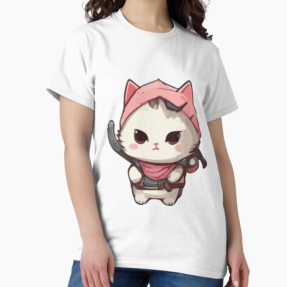 cute kawaii ninja cat girl by DunuStore T-Shirts, Hoodie, Sweatshirt | BlankRebels.com (Image 2)