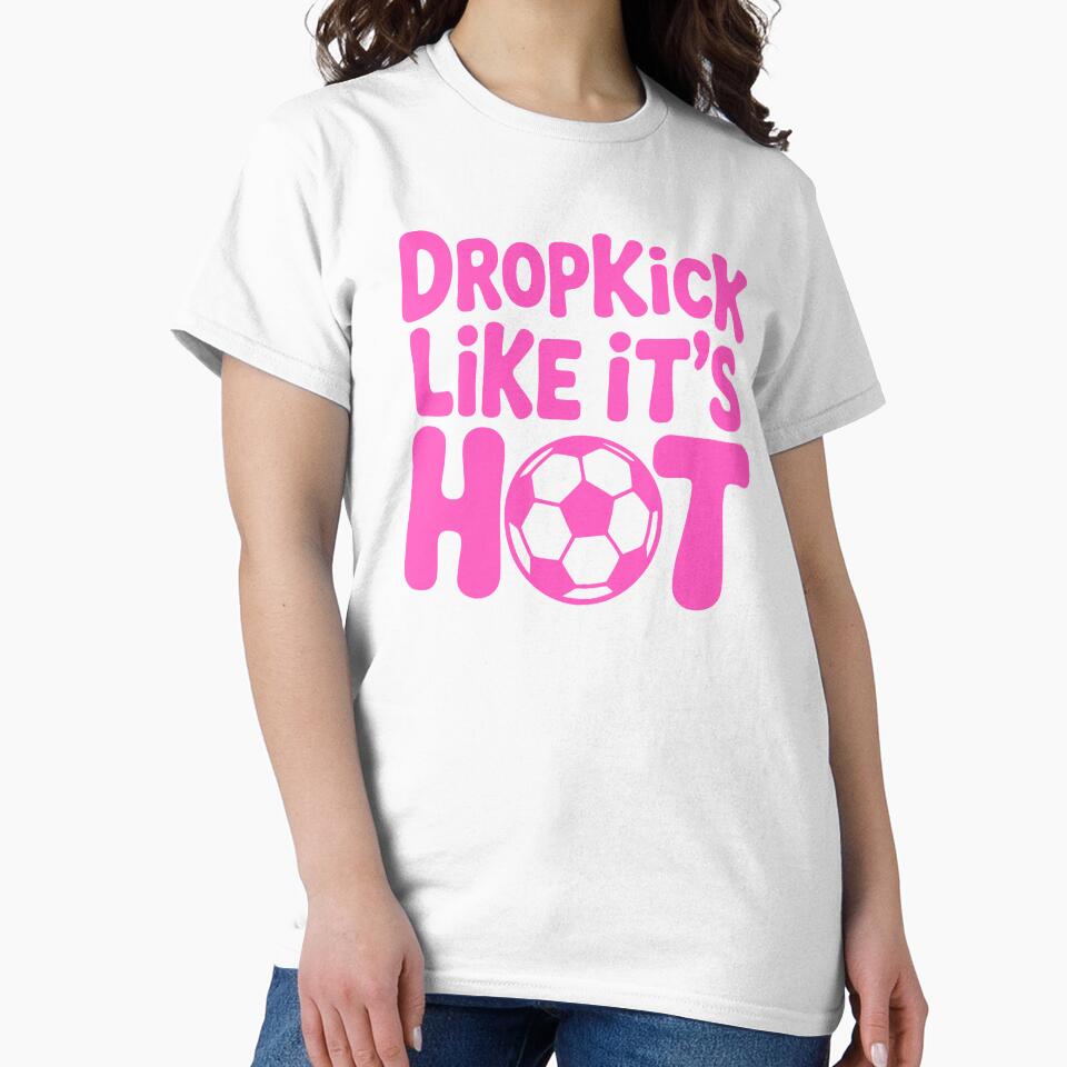 Dropkick Like Its Hot! Pink Girls Soccer by PMCreative