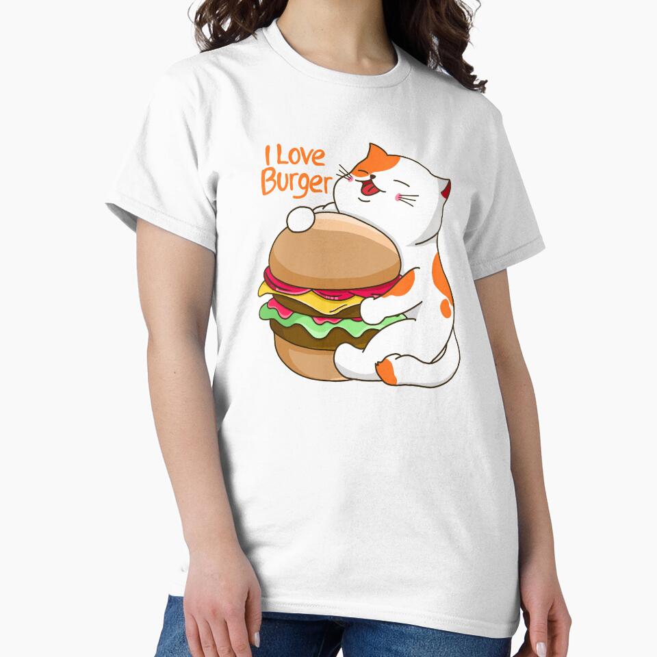 I Love Burger by Kimprut T-Shirts, Hoodie, Sweatshirt | BlankRebels.com (Image 2)