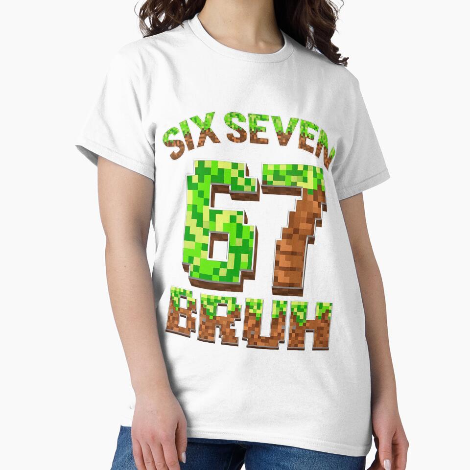 Pixel Gamer Sixty Seven Bruh Number Block by nryum T-Shirts, Hoodie, Sweatshirt | BlankRebels.com (Image 2)