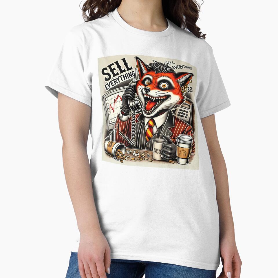 The Chaos of Wall Street – Frenzied Fox Broker by BeStartVision T-Shirts, Hoodie, Sweatshirt | BlankRebels.com (Image 2)