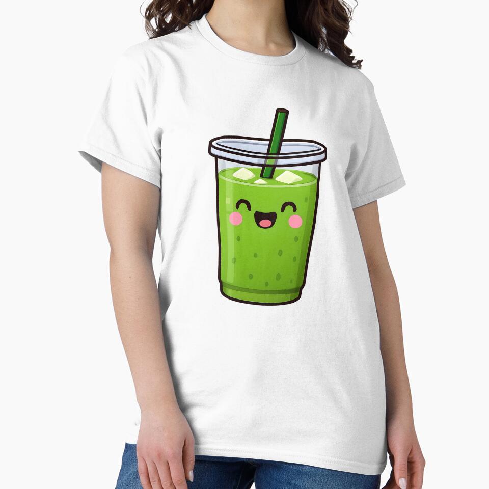 Iced matcha latte illustration by Gamma-Zone T-Shirts, Hoodie, Sweatshirt | BlankRebels.com (Image 2)