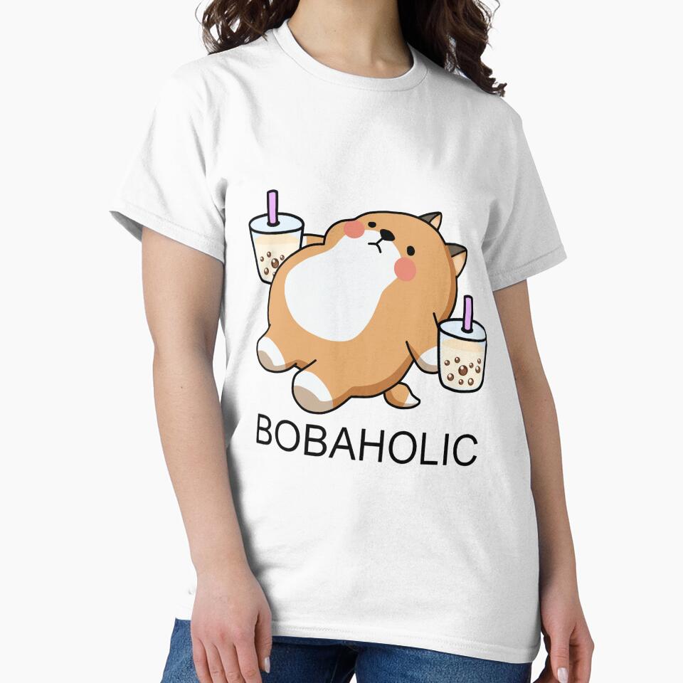Lazy Bobaholic Shiba Loves Boba! by SirBobalot T-Shirts, Hoodie, Sweatshirt | BlankRebels.com (Image 2)