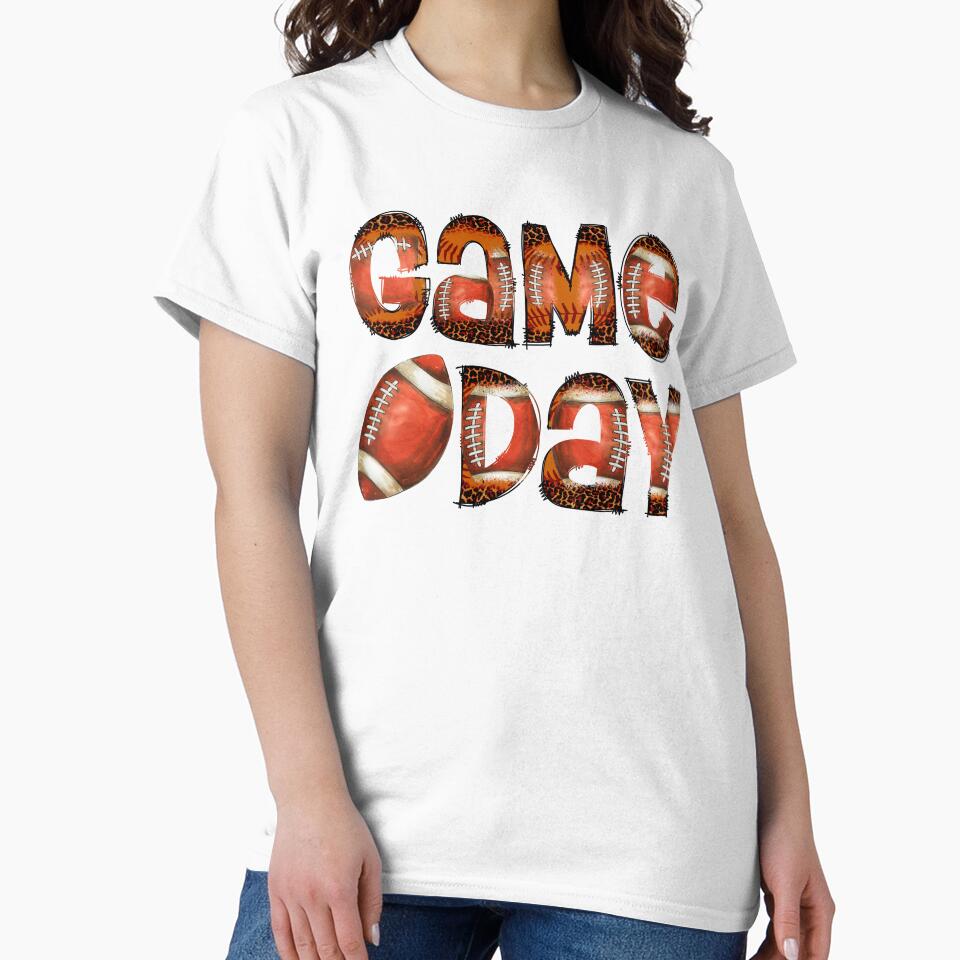 Game Day Football Sublimation,  Football Leopard Letter Png, Football Png, Football Game Day Sublimation,... (Image 2)