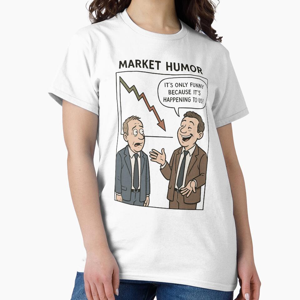 MARKET HUMOR Stock Exchange Cartoon Poster – Funny Wall Street Joke for Office, Trader & Finance Fans – Funny... (Image 2)