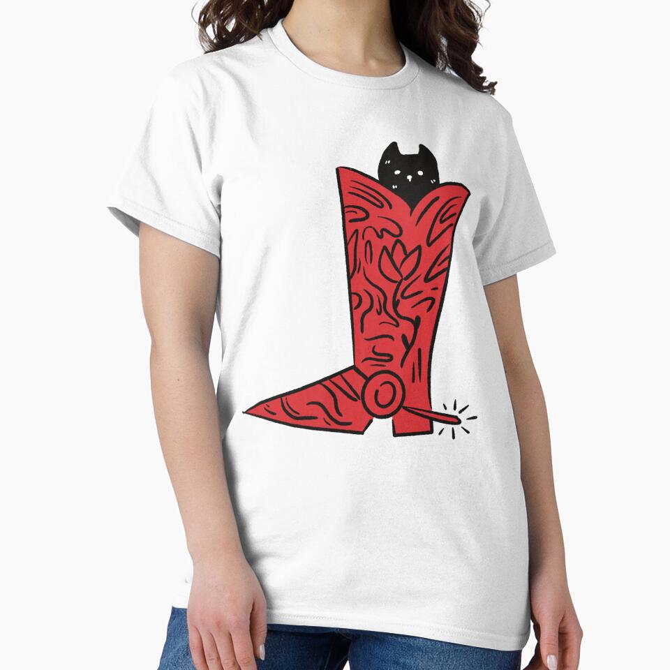 Cat Boot by Hali Quinn Mervine T-Shirts, Hoodie, Sweatshirt | BlankRebels.com (Image 2)