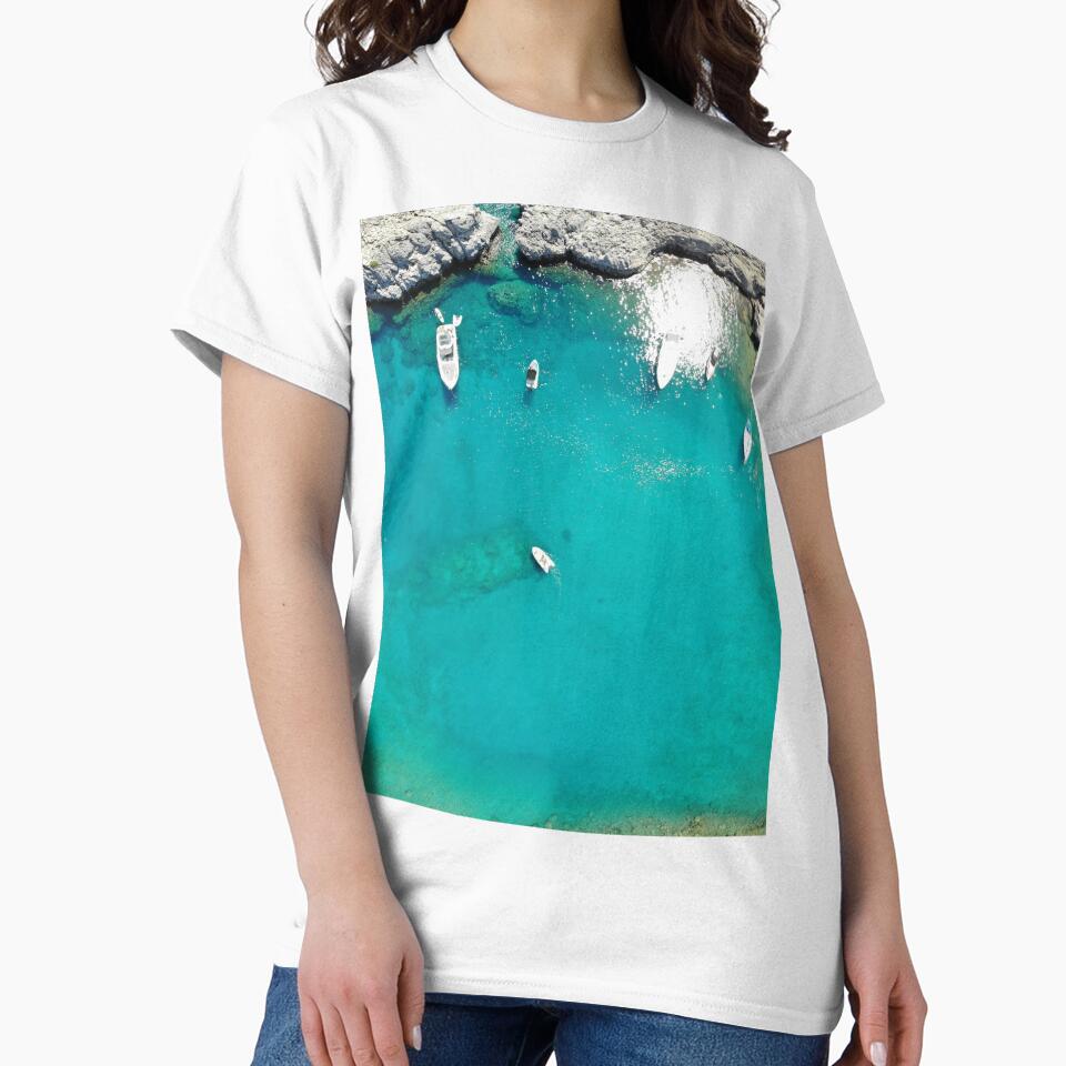 Tropical Ocean, Boats Sailing by newburyboutique T-Shirts, Hoodie, Sweatshirt | BlankRebels.com (Image 2)