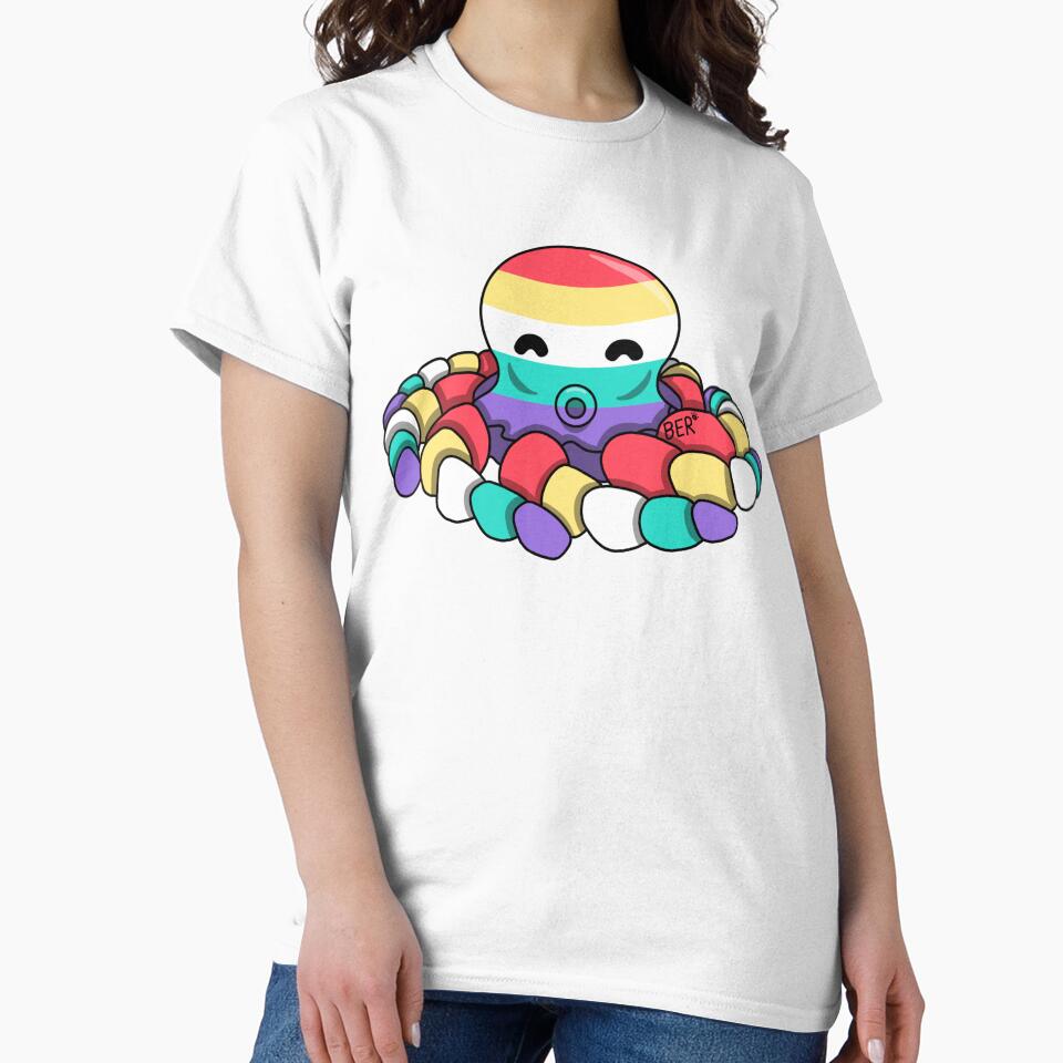 New Sapphic Pride Fidget Octopus by SentABear T-Shirts, Hoodie, Sweatshirt | BlankRebels.com (Image 2)