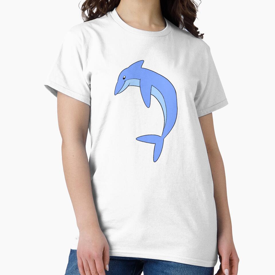 blue dolphin by gross-girl99 T-Shirts, Hoodie, Sweatshirt | BlankRebels.com (Image 2)