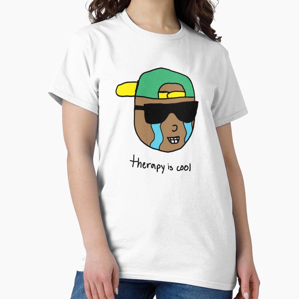 Therapy Is Cool by goowapsquiat T-Shirts, Hoodie, Sweatshirt | BlankRebels.com (Image 2)