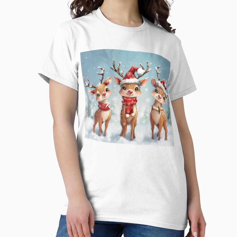 Cute Christmas Reindeer Design – Cozy Winter Holiday Design | Christmas Holiday Home Decor Gift by... (Image 2)