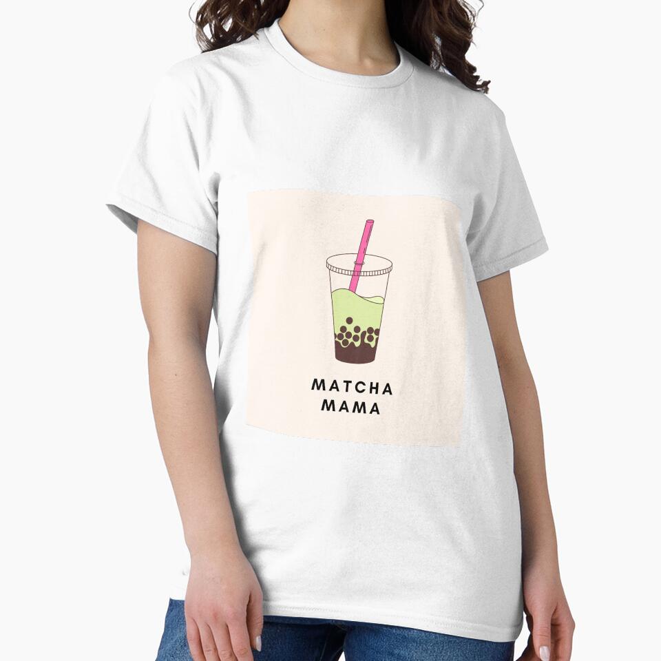 Matcha Mama Boba Milk Tea Bubble Tea by greenteakitty T-Shirts, Hoodie, Sweatshirt | BlankRebels.com (Image 2)