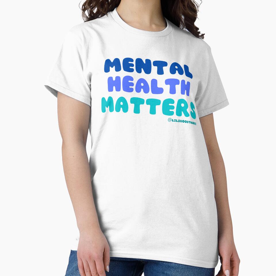 Mental Health Matters. v4c, blue | lilsboobthangs by lilsboobthangs T-Shirts, Hoodie, Sweatshirt | BlankRebels.com (Image 2)